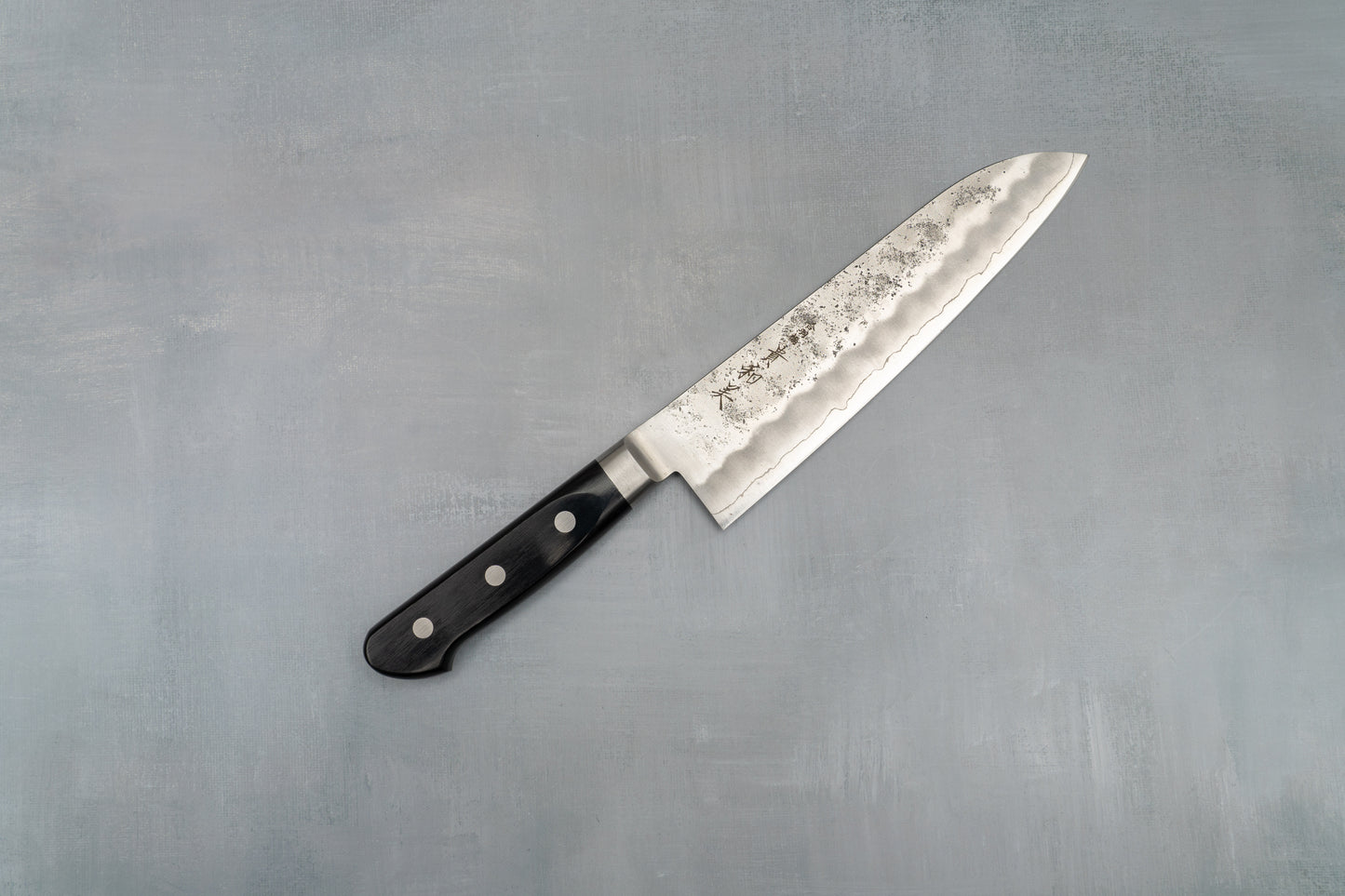 Kiwami Ginsan Nashiji Western Handle Santoku 165mm
