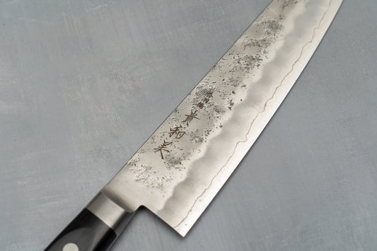 Kiwami Ginsan Nashiji Western Handle Santoku 165mm