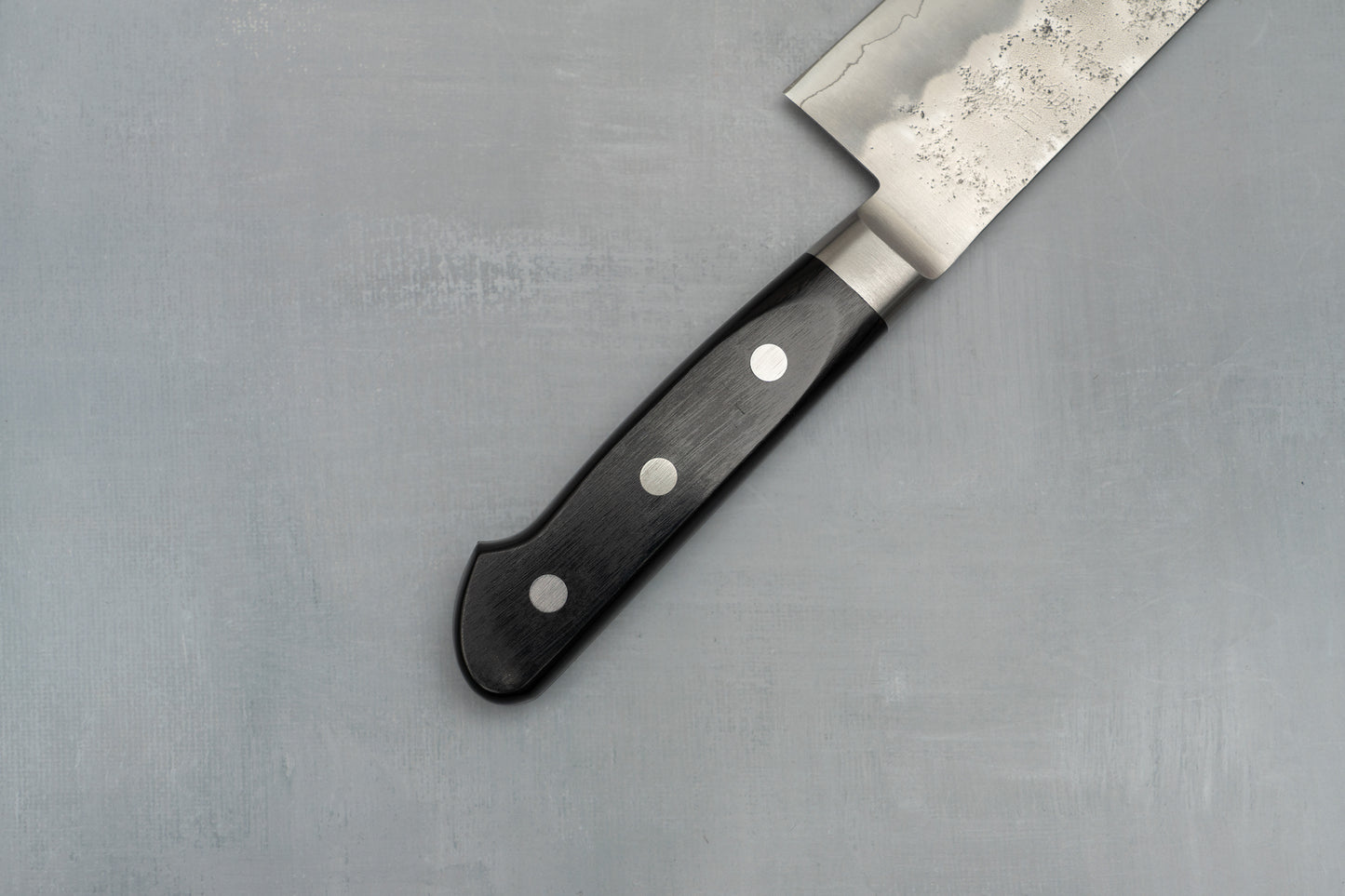 Kiwami Ginsan Nashiji Western Handle Santoku 165mm