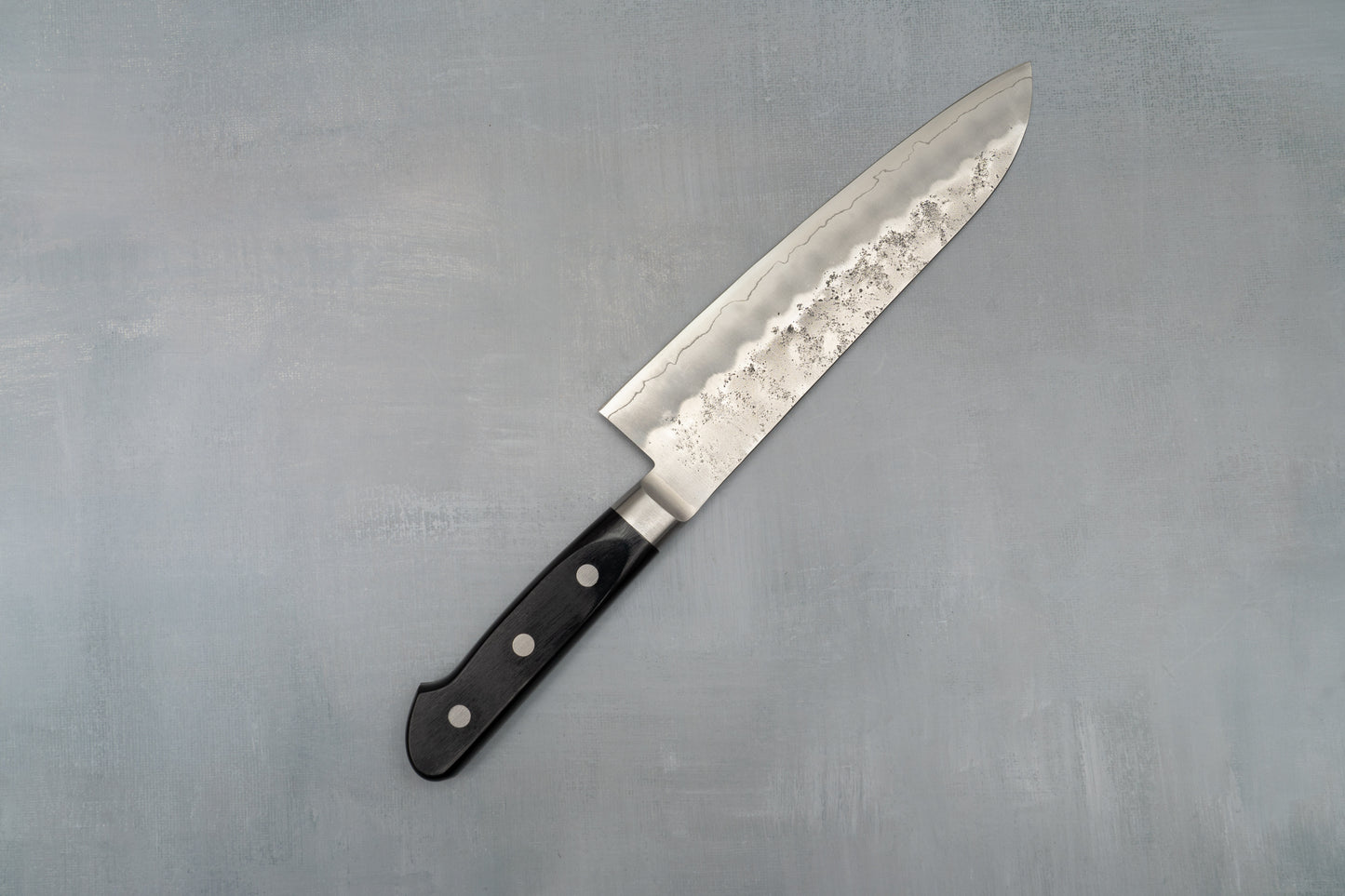 Kiwami Ginsan Nashiji Western Handle Santoku 165mm