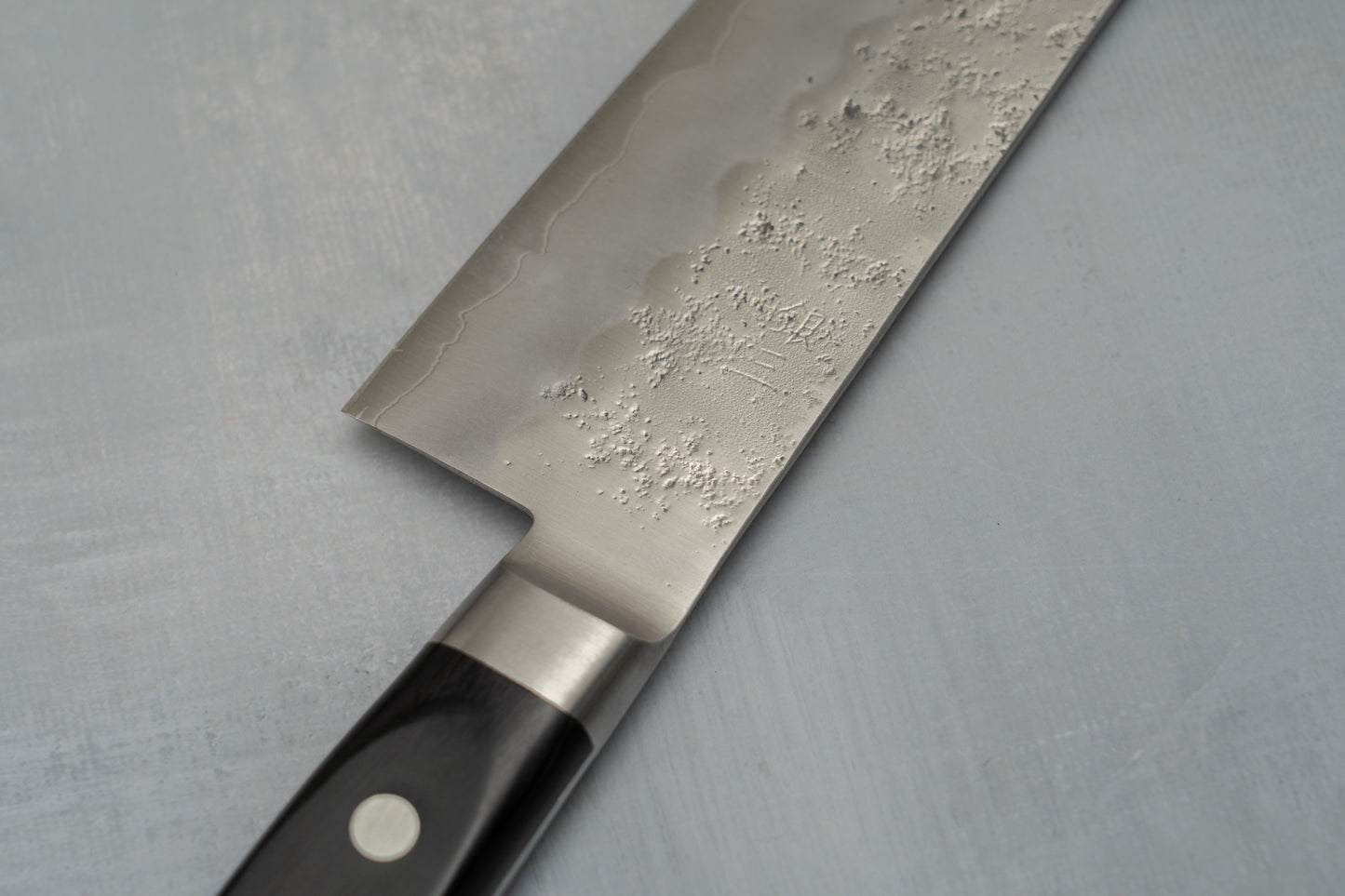 Kiwami Ginsan Nashiji Western Handle Santoku 165mm