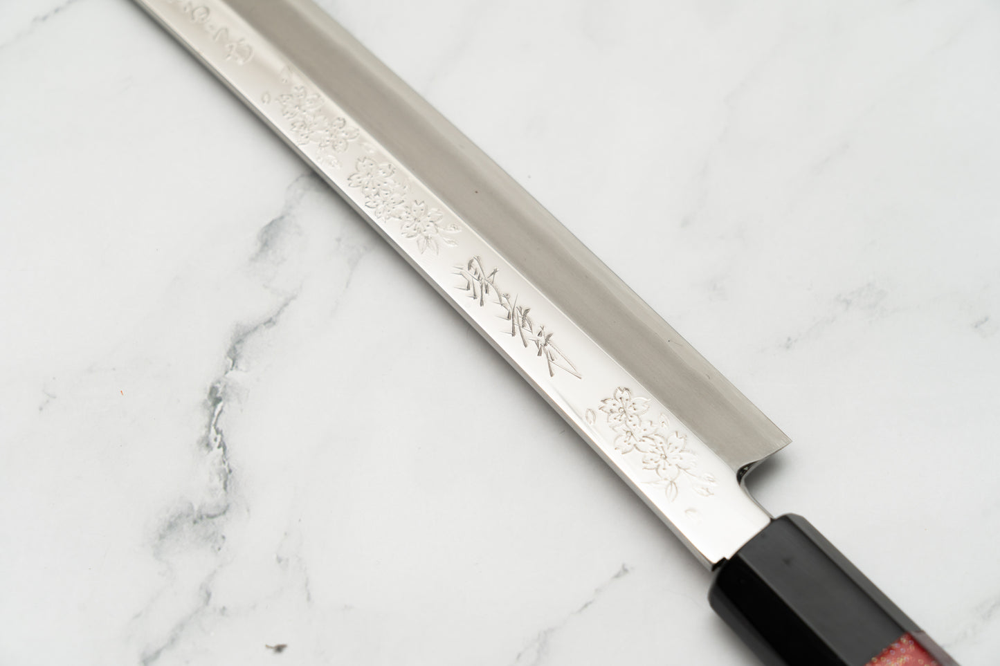 Sakai Takayuki RINKA Ginsan Silver 3 Japanese Chef's Mirrored Sakimaru-Takohiki(Sashimi) 390mm