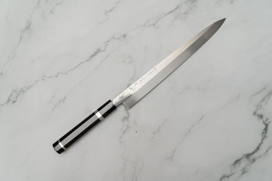 Sakai Takayuki Ginmaki Honyaki Mirror Finish Yanagiba 300 mm