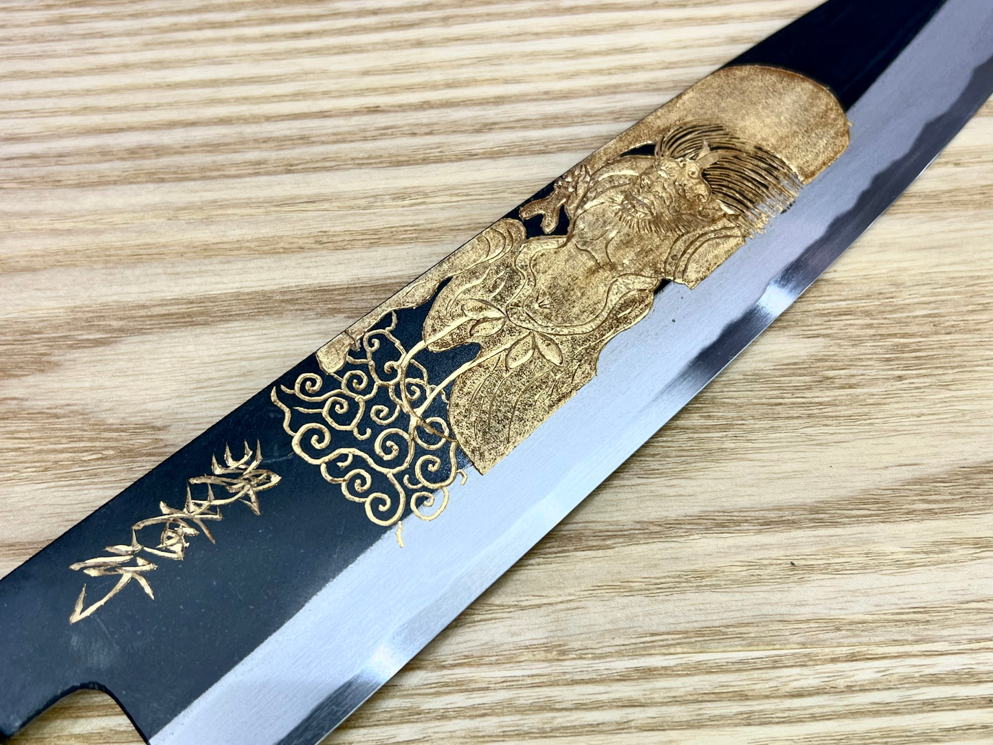 Michiko Kubota Engrave Gyuto 240 mm White 2 Fujin
