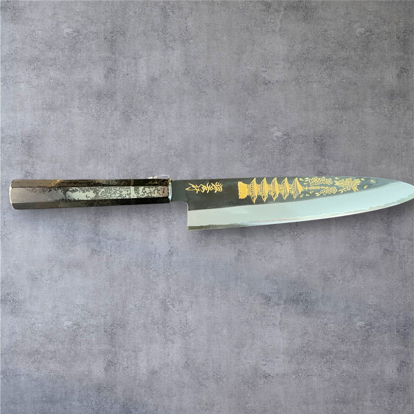 Michiko Kubota Engrave Gyuto 240 mm White 2 Maiko Hanabi