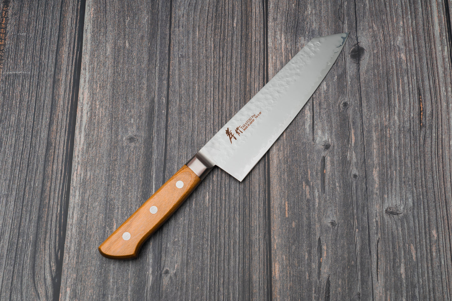 Sakai Takayuki VG-5 Pro Hammered Kengata Gyuto 185mm