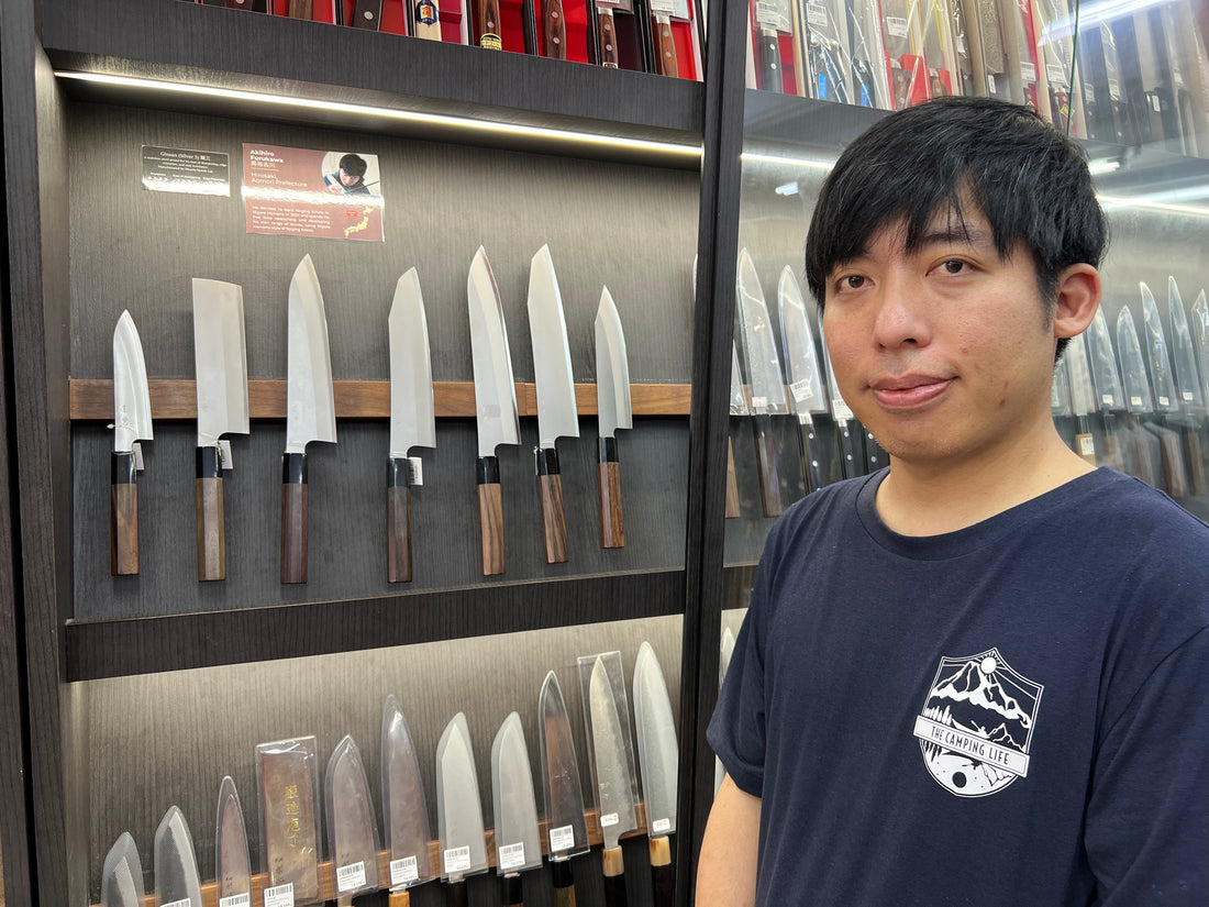The man behind Daruma Hamono: Aki Furukawa visits Binlin Knife Store