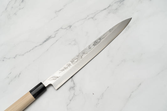 Michiko Kubota Engrave Yanagiba 300mm Ittou Ryumon