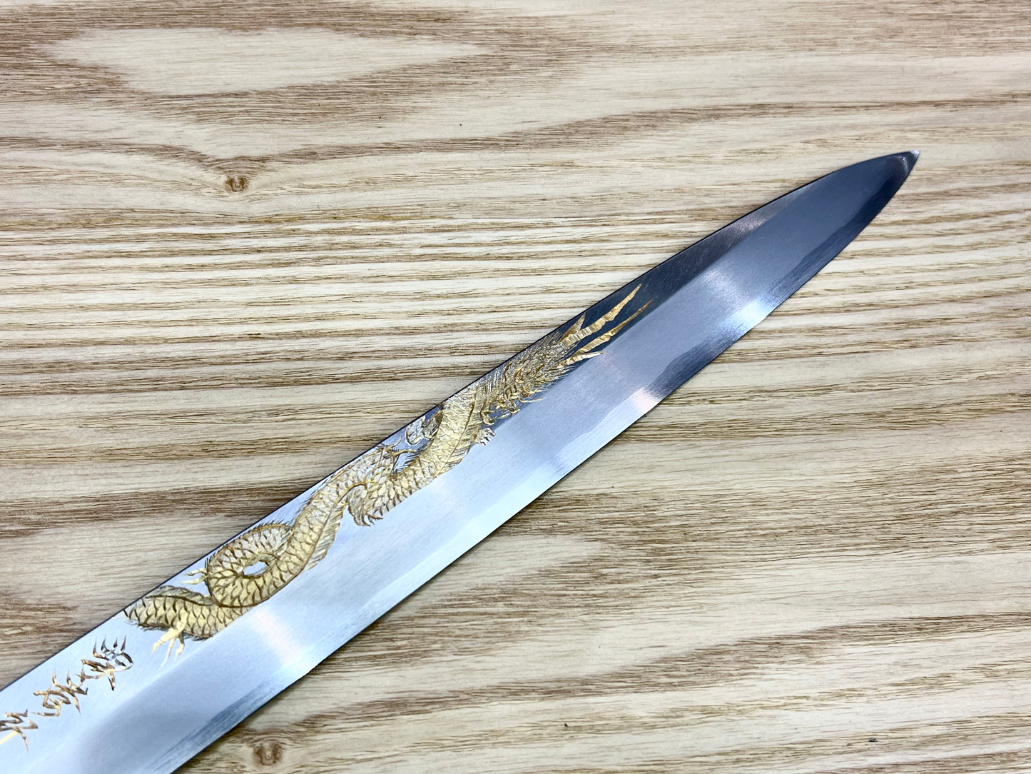 Michiko Kubota Engrave Yanagiba 300mm Ten-Ryu in GOLD