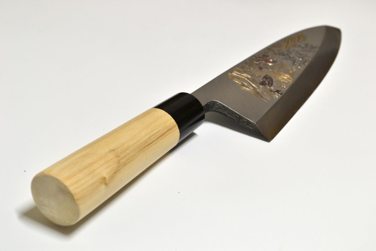 [PRE-ORDER] Michiko Kubota Engraved Deba 240mm — Ascend of Koi