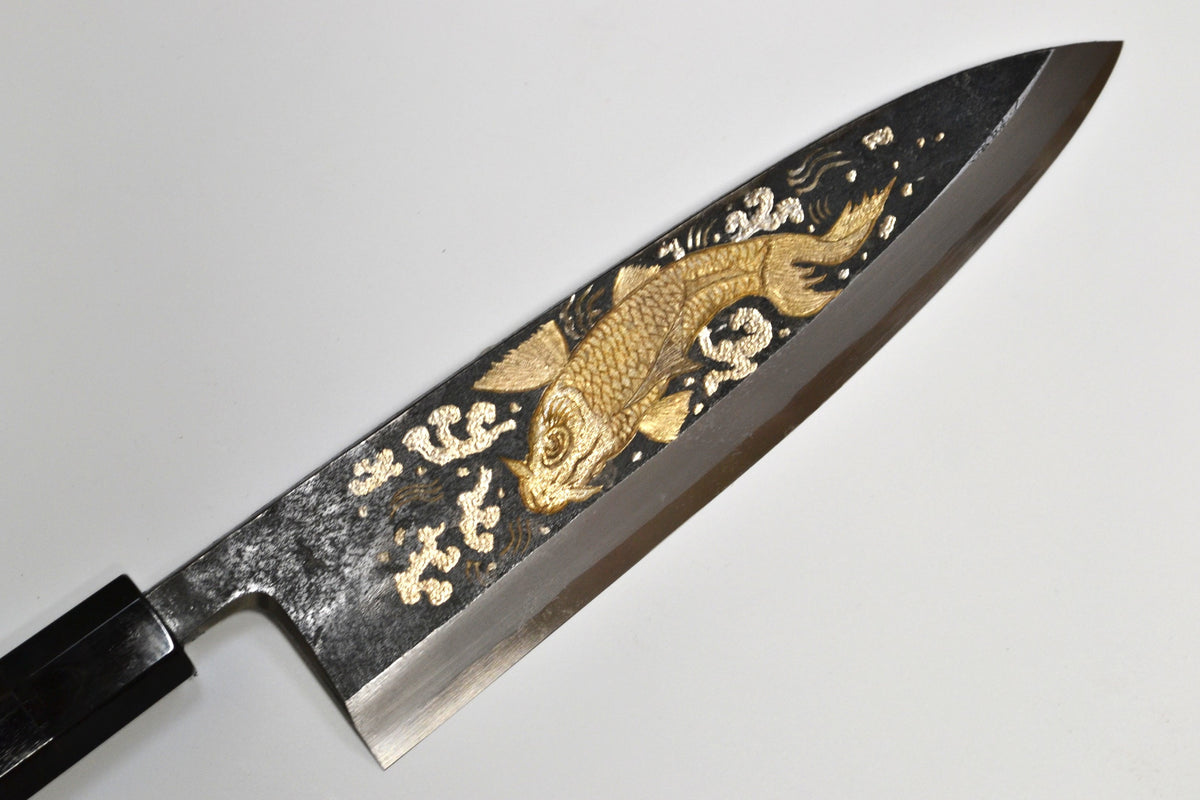 [PRE-ORDER] Michiko Kubota Engraved Deba 240mm — Sojo no koi