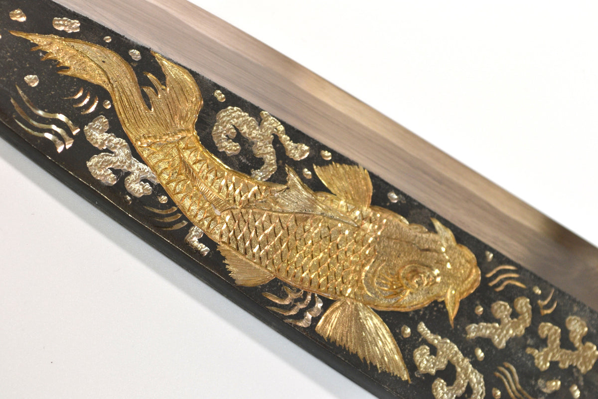 [PRE-ORDER] Michiko Kubota Engraved Deba 240mm — Sojo no koi