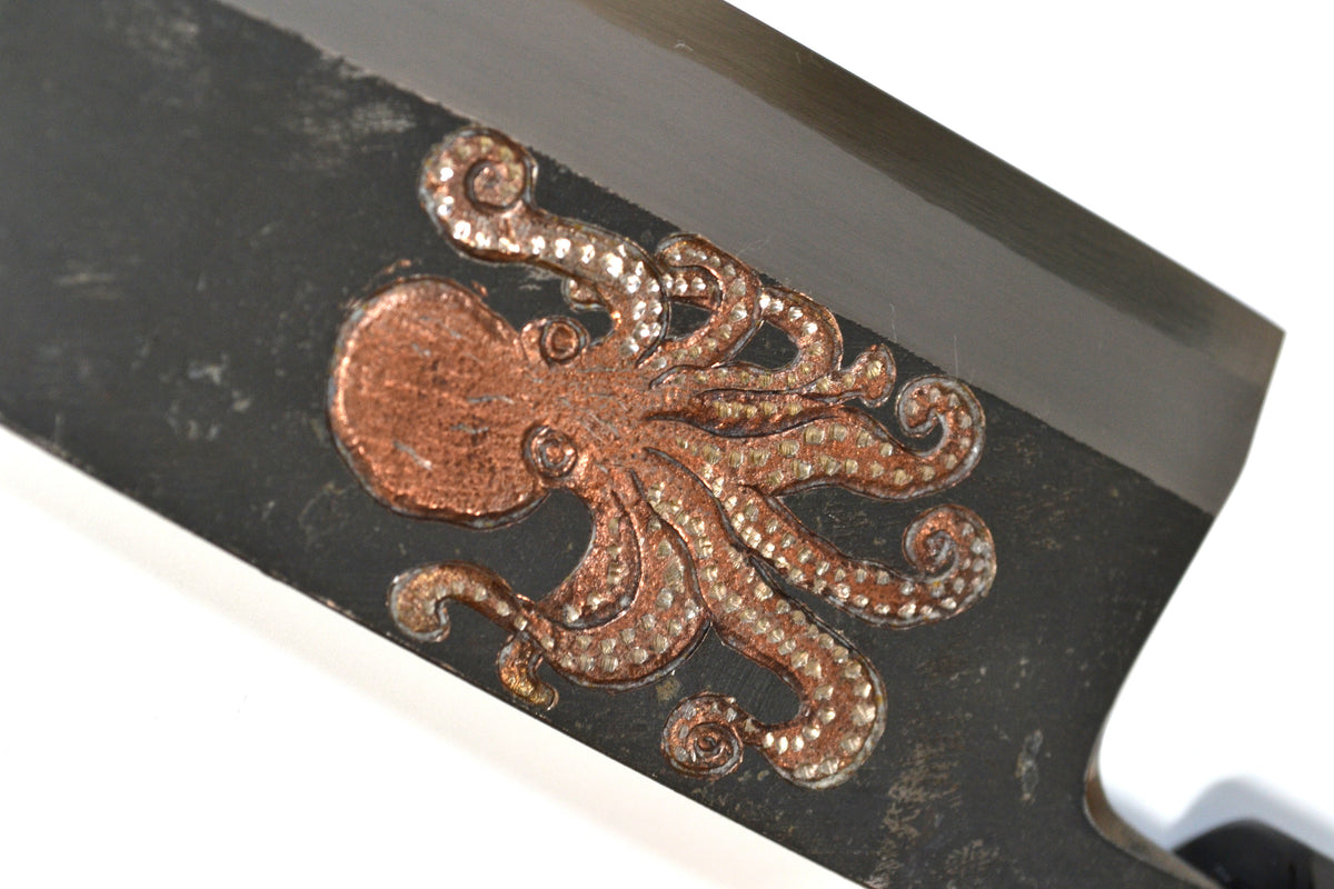 [PRE-ORDER] Michiko Kubota Engraved Deba 165mm — Octopus