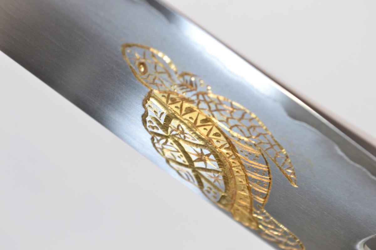 [PRE-ORDER] Michiko Kubota Engraved Santoku 180mm — Turtle