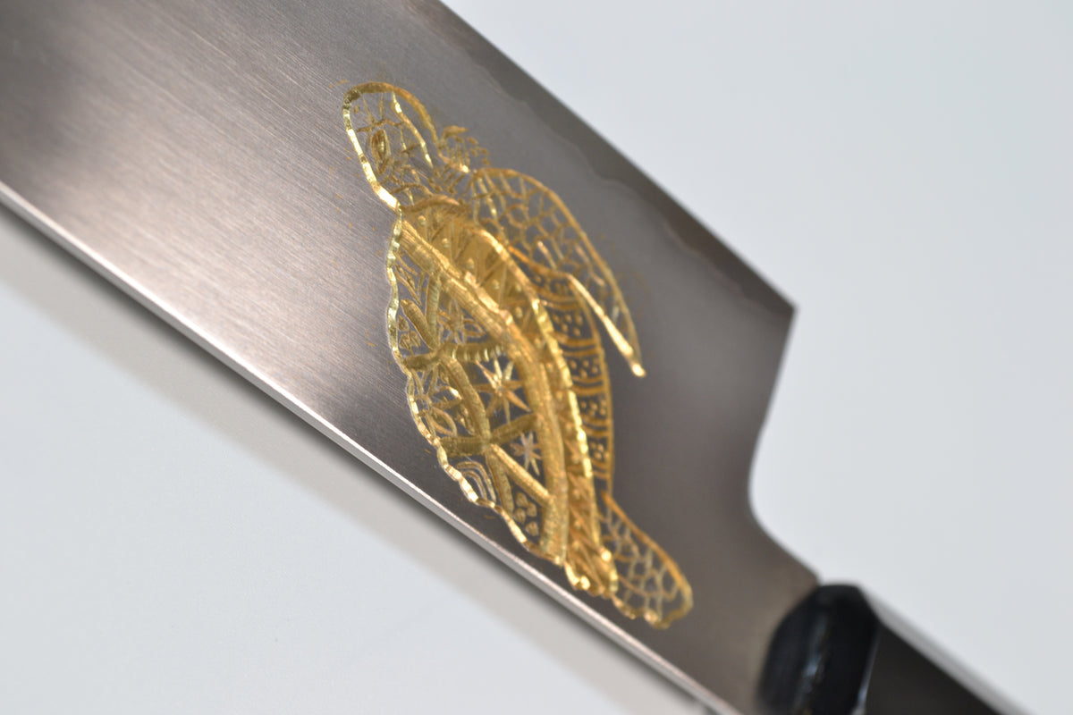 [PRE-ORDER] Michiko Kubota Engraved Santoku 180mm — Turtle