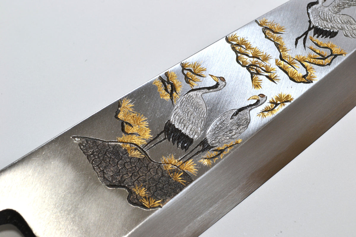 [PRE-ORDER] Michiko Kubota Engraved Deba 240mm — Syōkaku