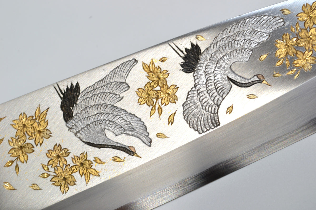 [PRE-ORDER] Michiko Kubota Engraved Deba 240mm — Maizuru