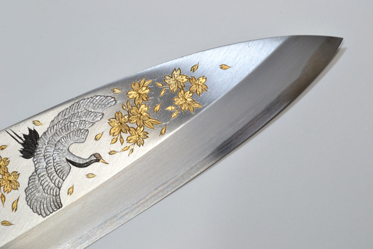 [PRE-ORDER] Michiko Kubota Engraved Deba 240mm — Maizuru