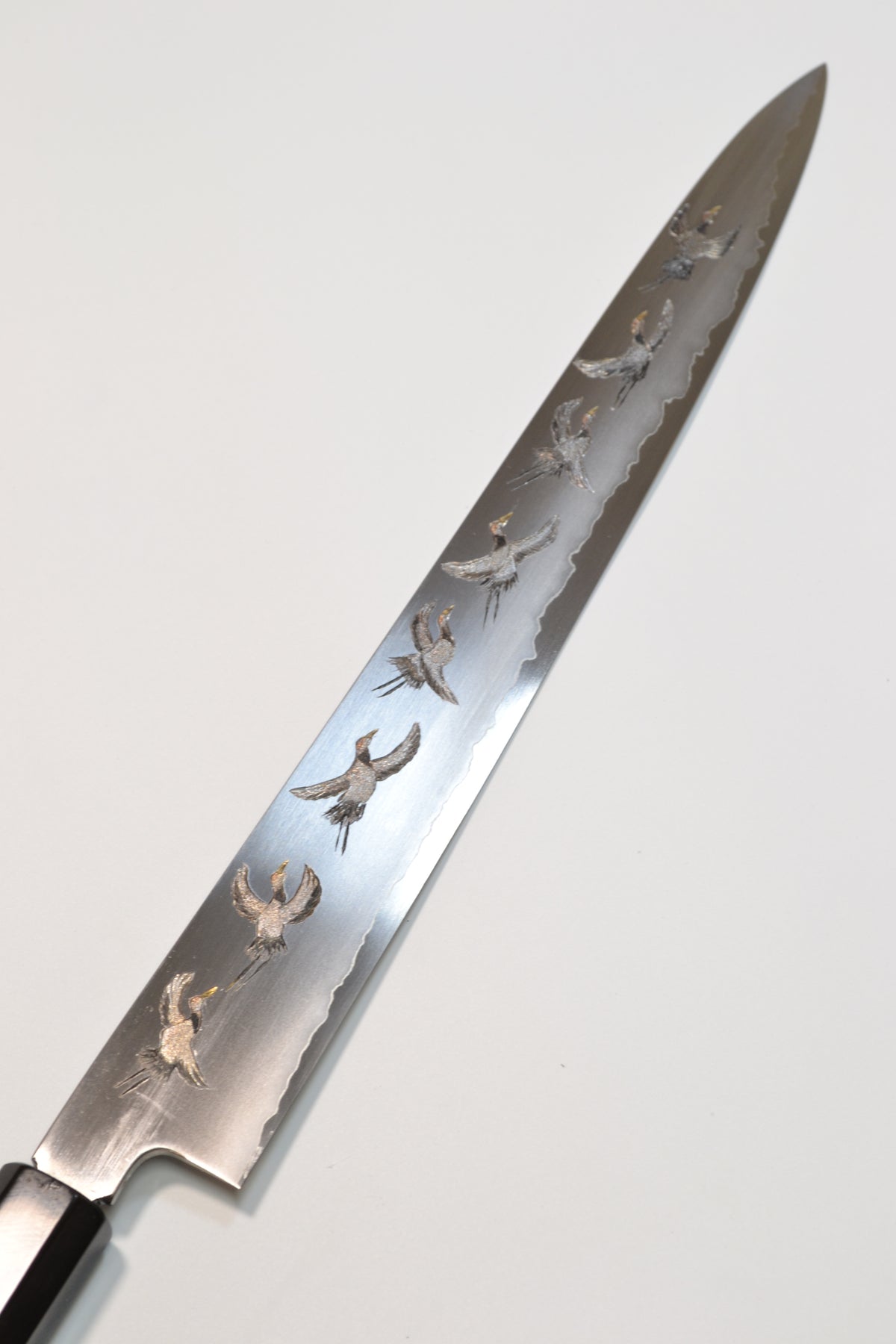 [PRE-ORDER] Michiko Kubota Engraved Sujihiki 270mm — Flock of cranes