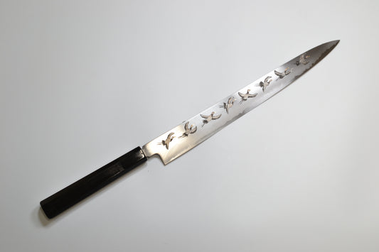 [PRE-ORDER] Michiko Kubota Engraved Sujihiki 270mm — Flock of cranes