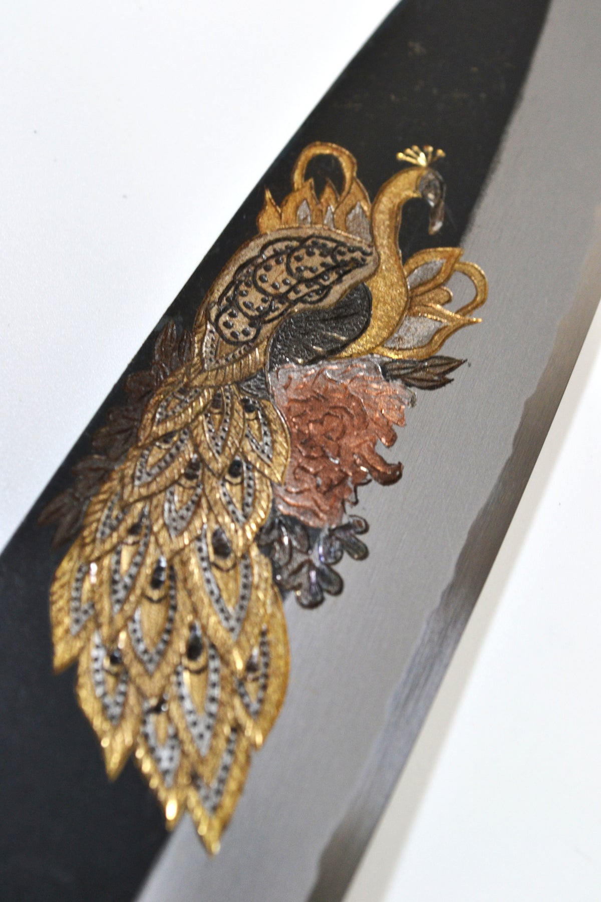 [PRE-ORDER] Michiko Kubota Engraved Santoku 180mm — Peacock