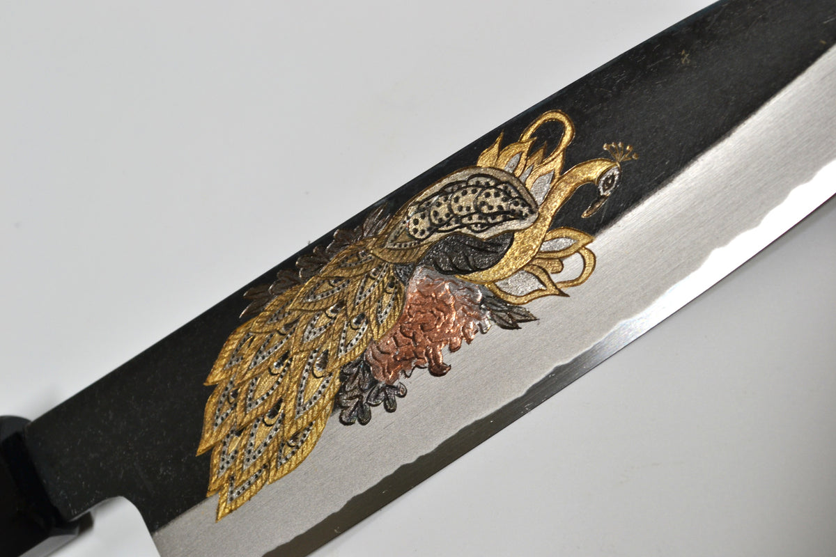 [PRE-ORDER] Michiko Kubota Engraved Santoku 180mm — Peacock