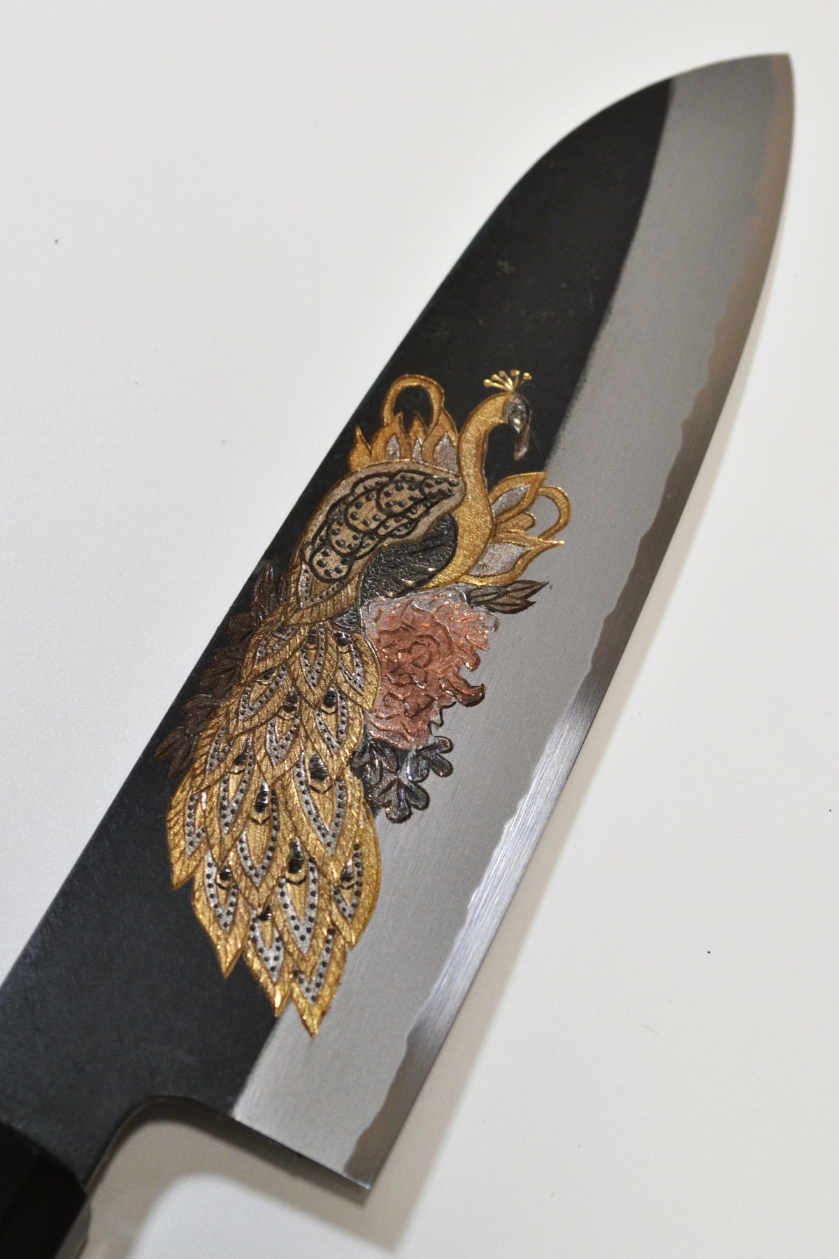 [PRE-ORDER] Michiko Kubota Engraved Santoku 180mm — Peacock