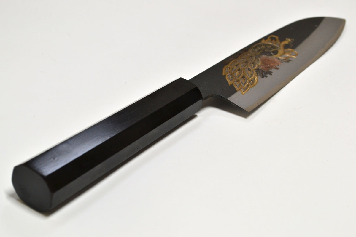 [PRE-ORDER] Michiko Kubota Engraved Santoku 180mm — Peacock