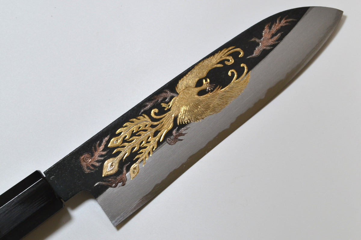 [PRE-ORDER] Michiko Kubota Engraved Santoku 180mm — Phoenix