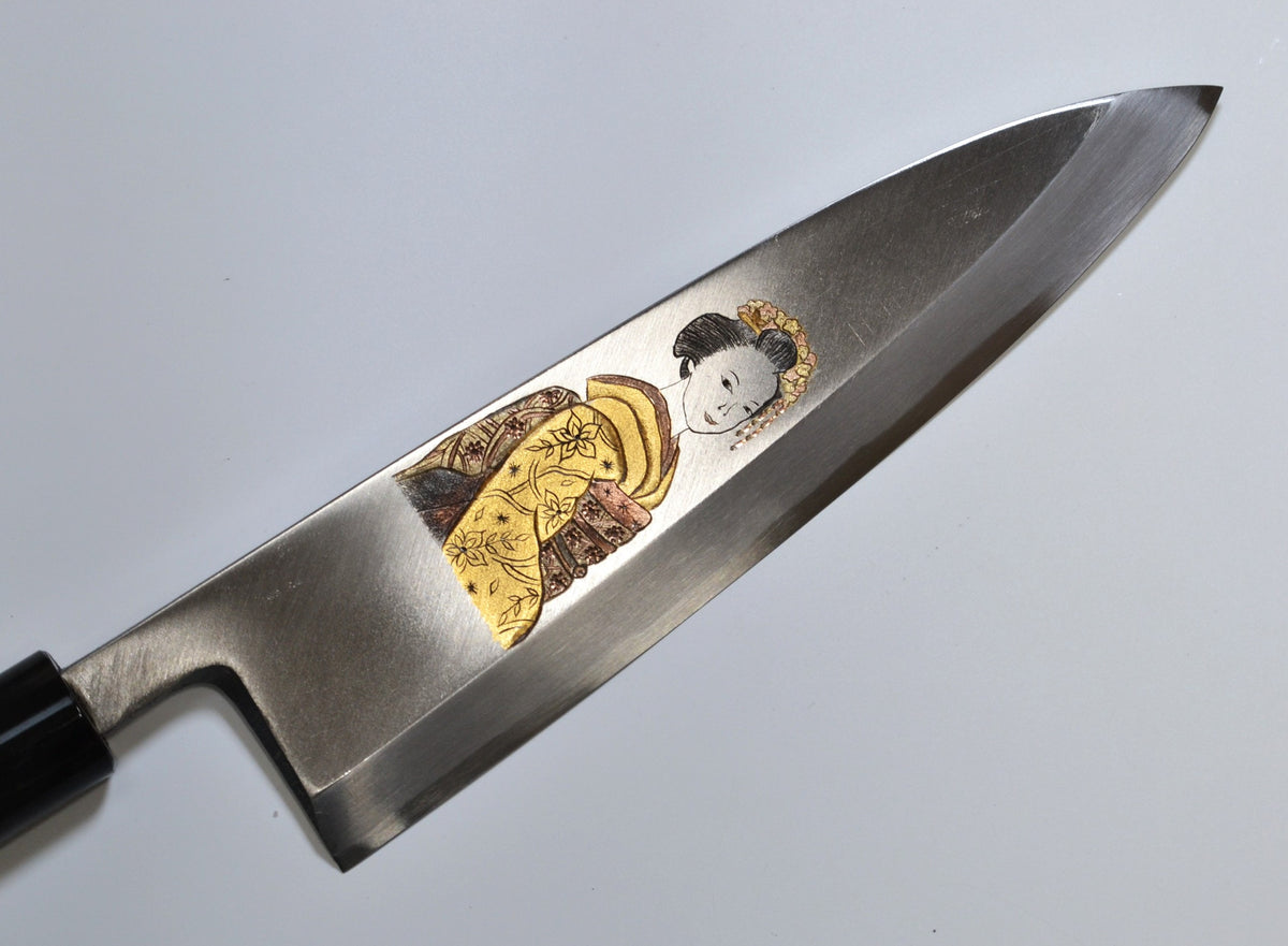 [PRE-ORDER] Michiko Kubota Engraved Deba 240mm — Geisha