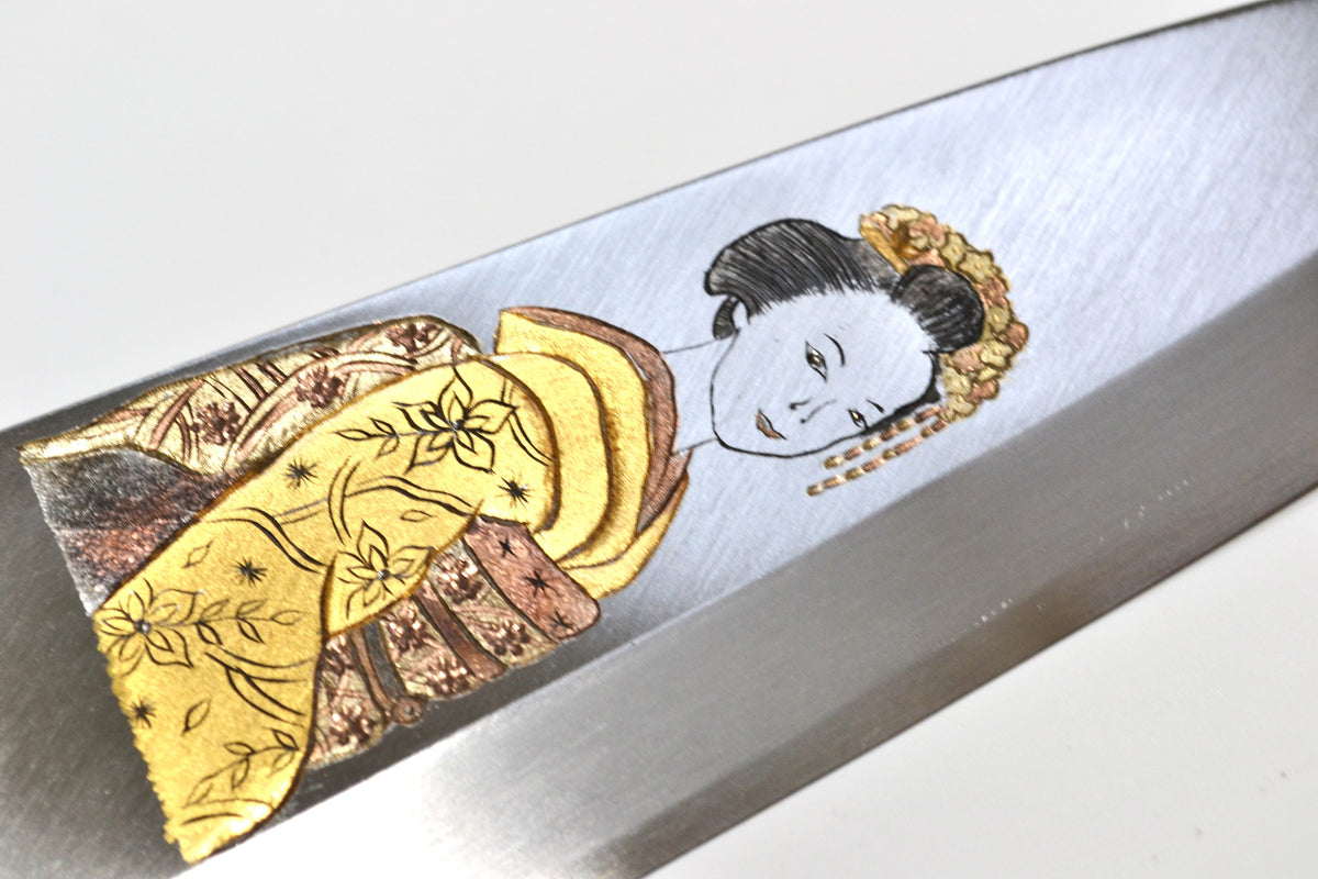 [PRE-ORDER] Michiko Kubota Engraved Deba 240mm — Geisha