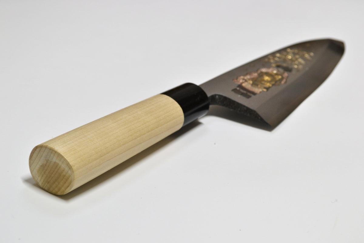 [PRE-ORDER] Michiko Kubota Engraved Deba 240mm — Maiko and Sakura