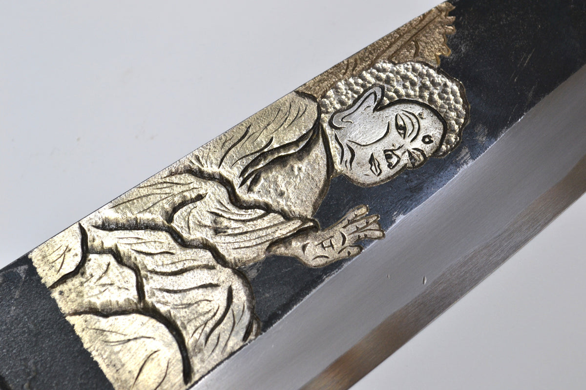 [PRE-ORDER] Michiko Kubota Engraved Deba 210mm — Buddha