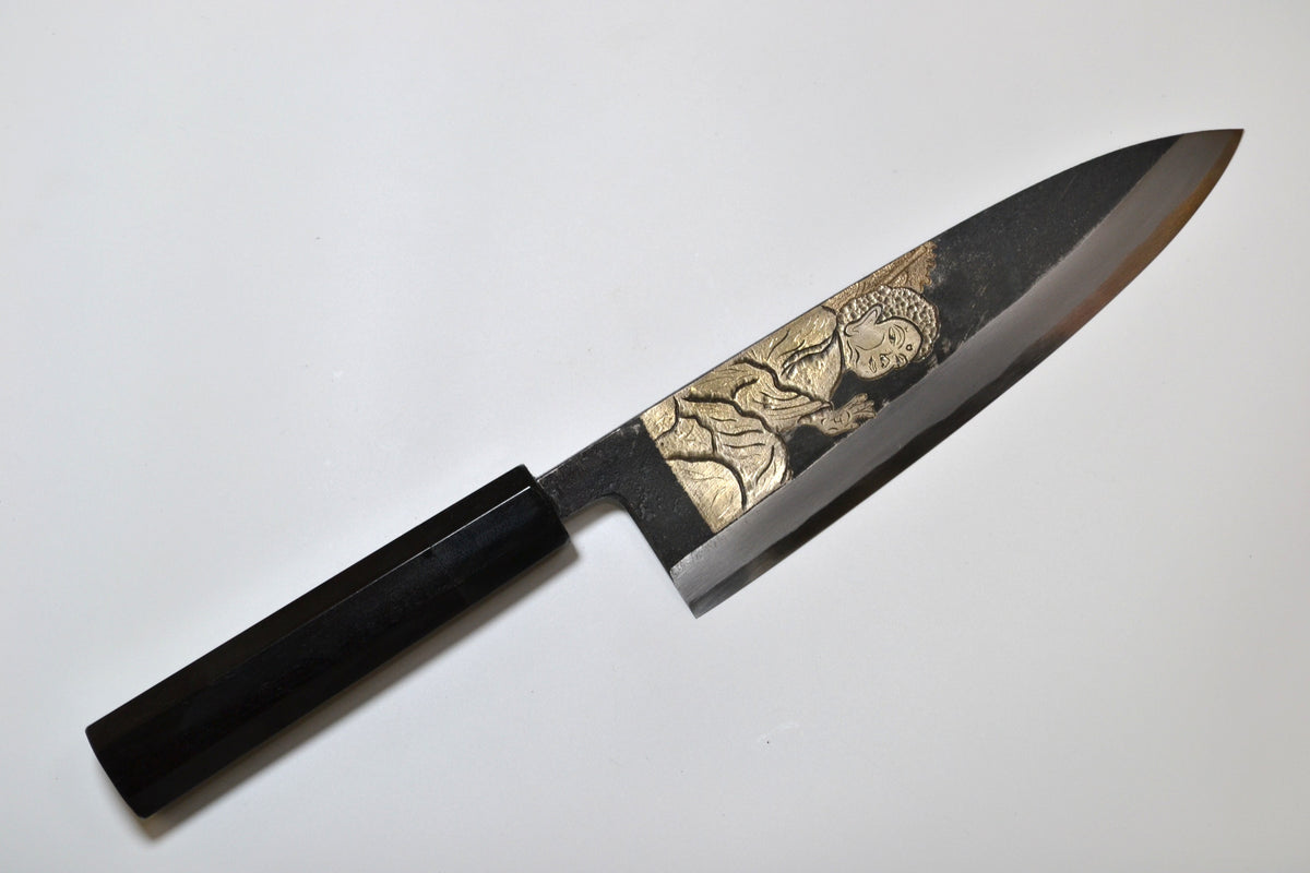 [PRE-ORDER] Michiko Kubota Engraved Deba 210mm — Buddha