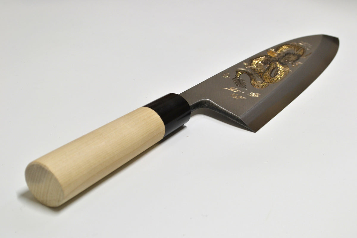 [PRE-ORDER] Michiko Kubota Engraved Deba 240mm — The Dragon’s Gate