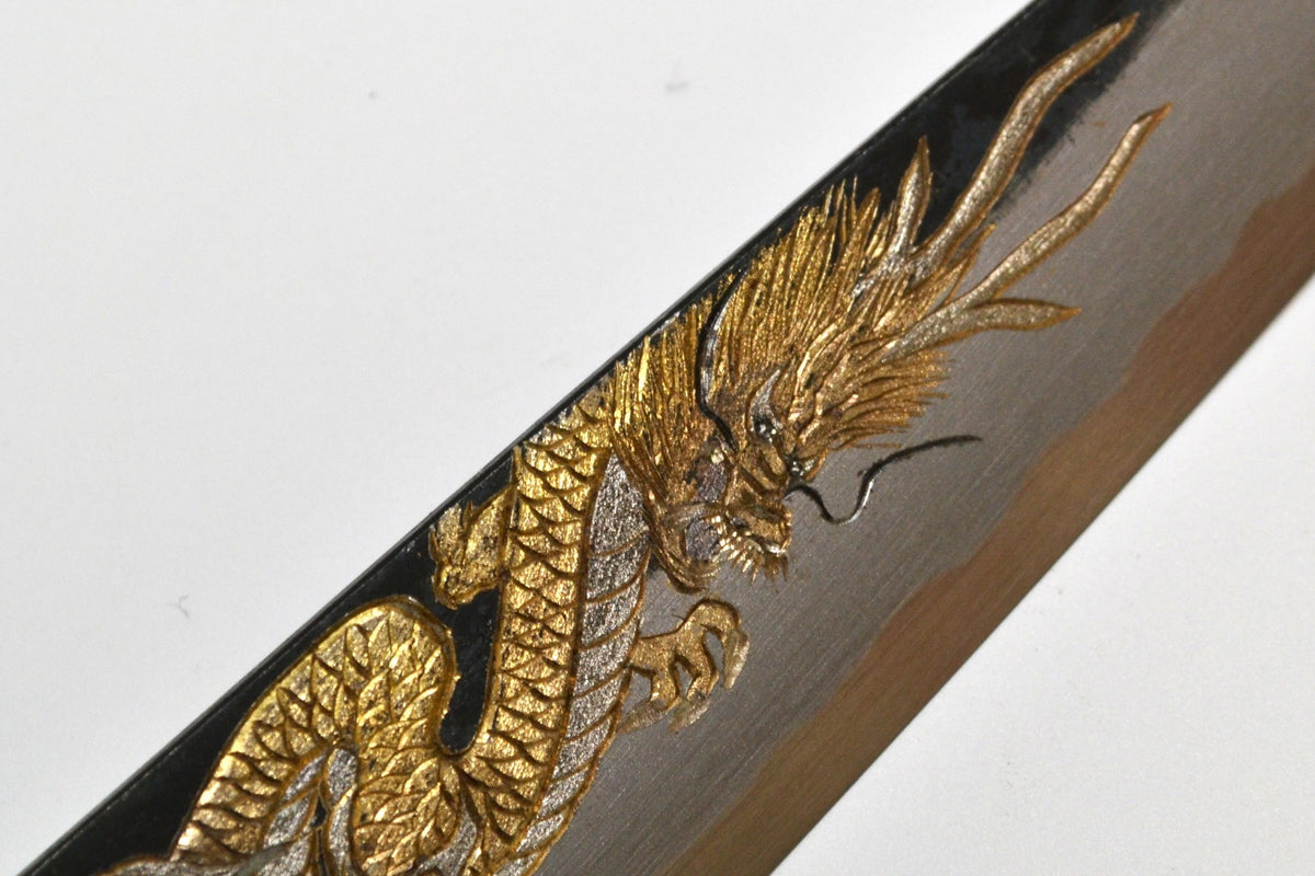 [PRE-ORDER] Michiko Kubota Engraved Sujihiki 240mm — Ten ryū