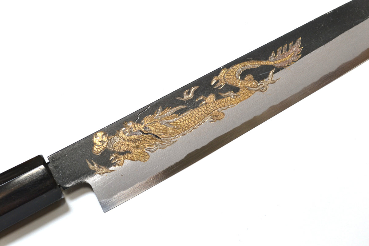 [PRE-ORDER] Michiko Kubota Engraved Sujihiki 240mm — Kin ryū