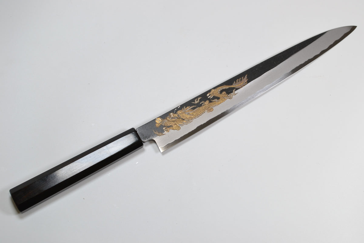 [PRE-ORDER] Michiko Kubota Engraved Sujihiki 240mm — Kin ryū