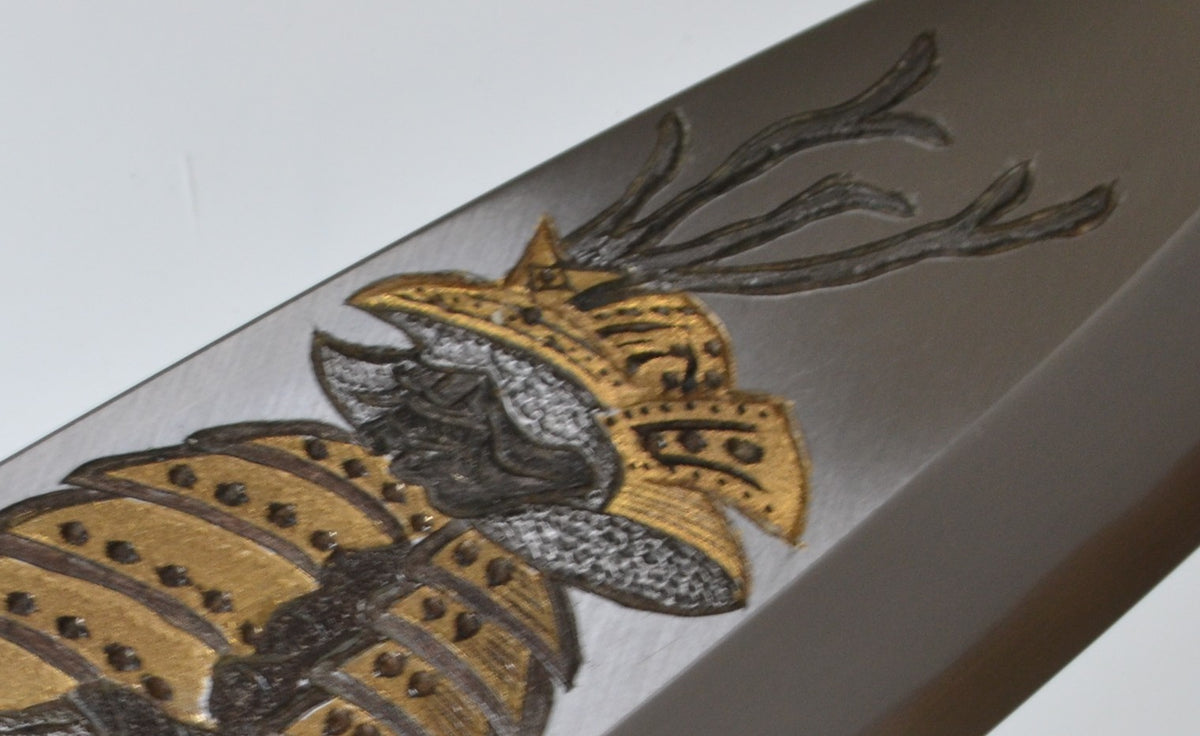 [PRE-ORDER] Michiko Kubota Engraved Deba 300mm — Fūrinkazan