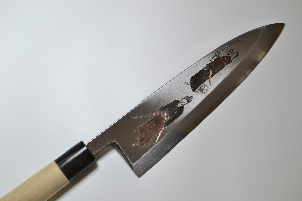 [PRE-ORDER] Michiko Kubota Engraved Deba 240mm — Musashi and Kojiro