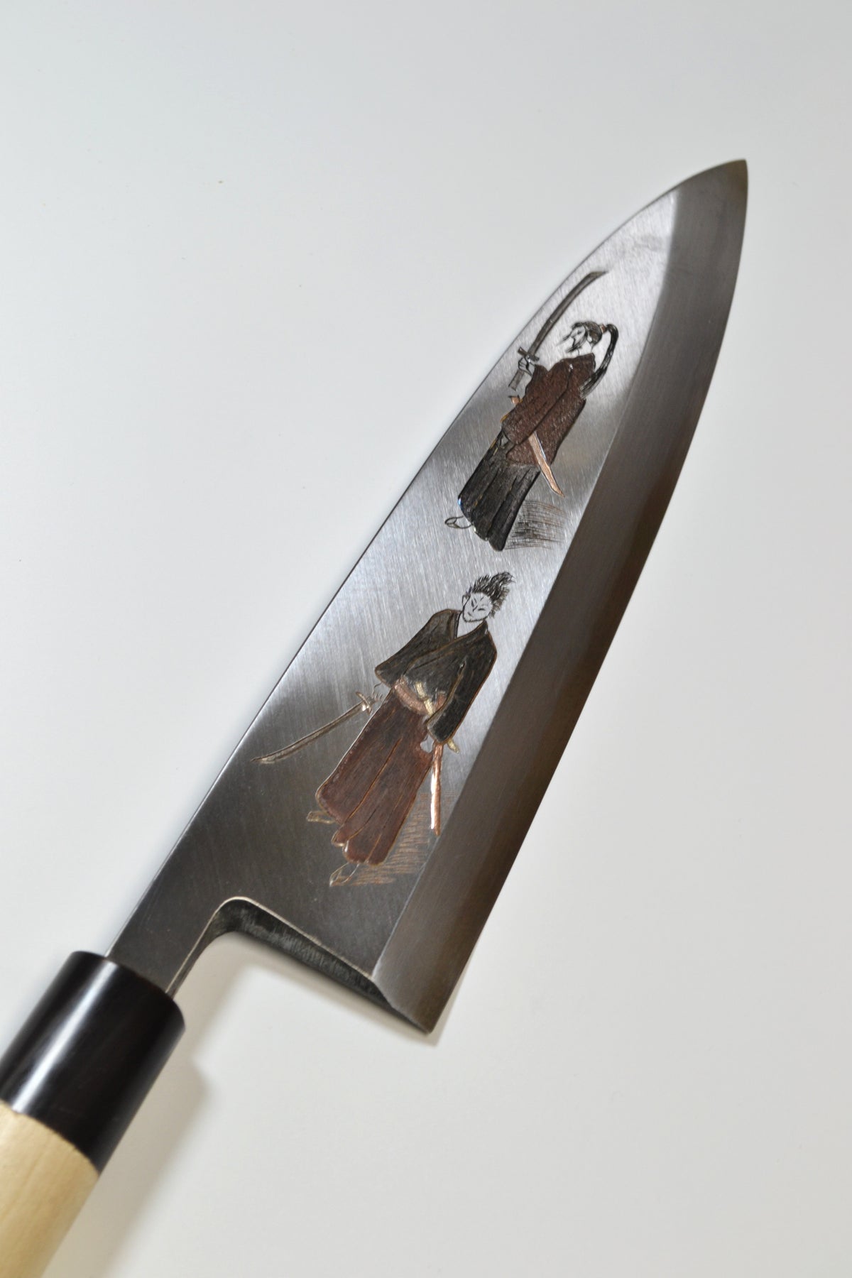 [PRE-ORDER] Michiko Kubota Engraved Deba 240mm — Musashi and Kojiro