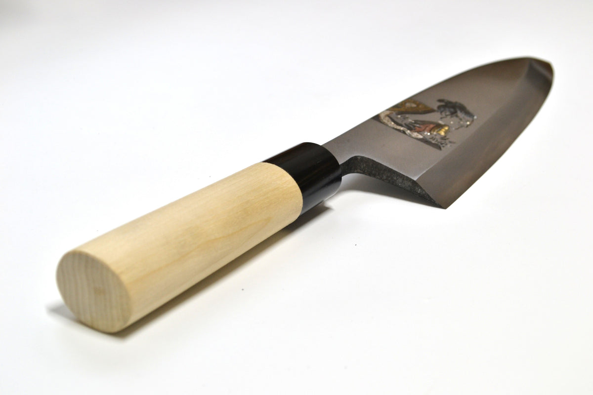 [PRE-ORDER] Michiko Kubota Engraved Deba 210mm — Male Ukiyoe