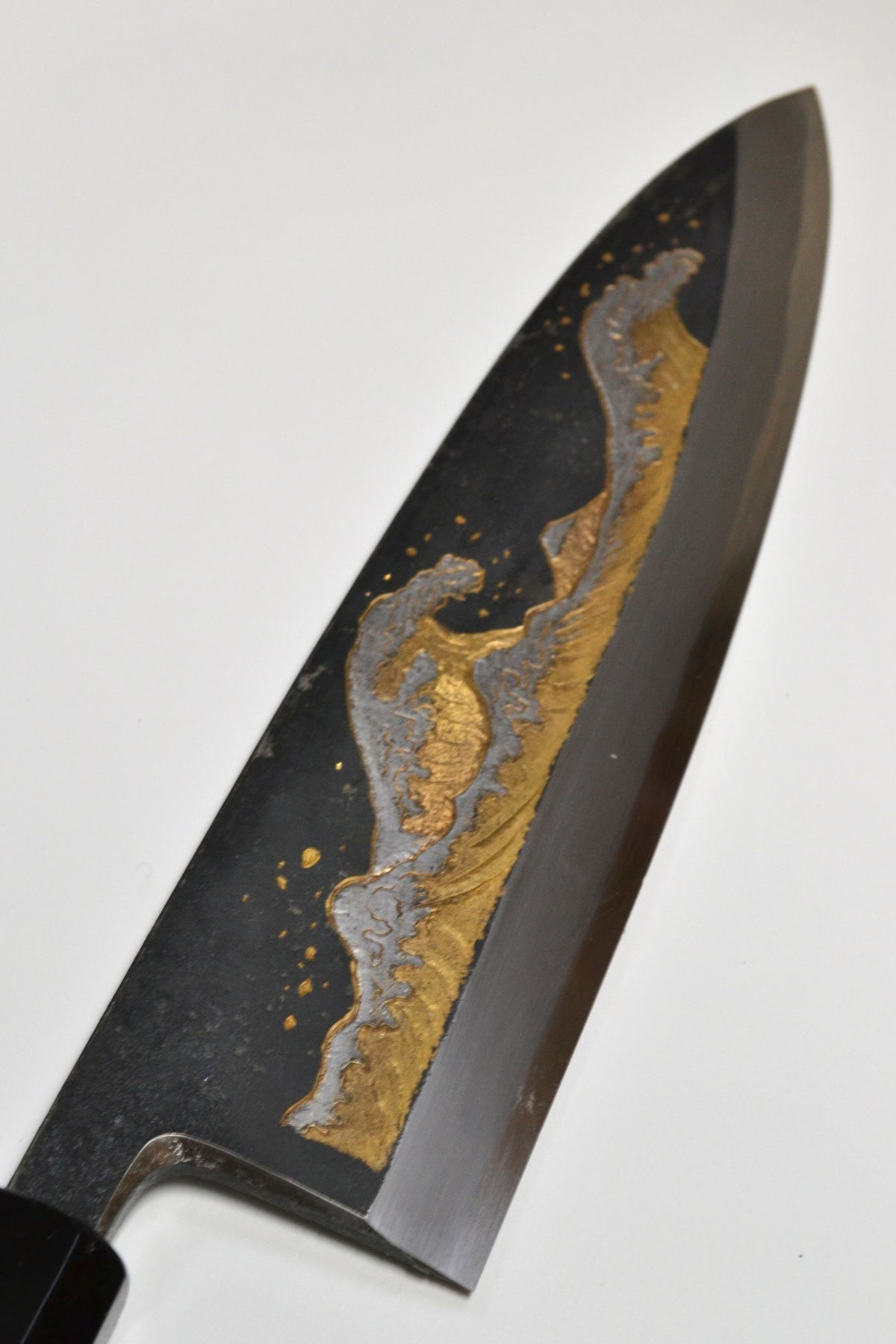 [PRE-ORDER] Michiko Kubota Engraved Deba 240mm — The Great Wave