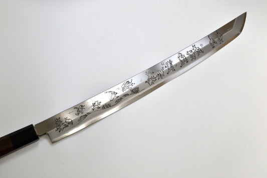 [PRE-ORDER] Michiko Kubota Engraved Yanagiba 330mm — Chōjū giga