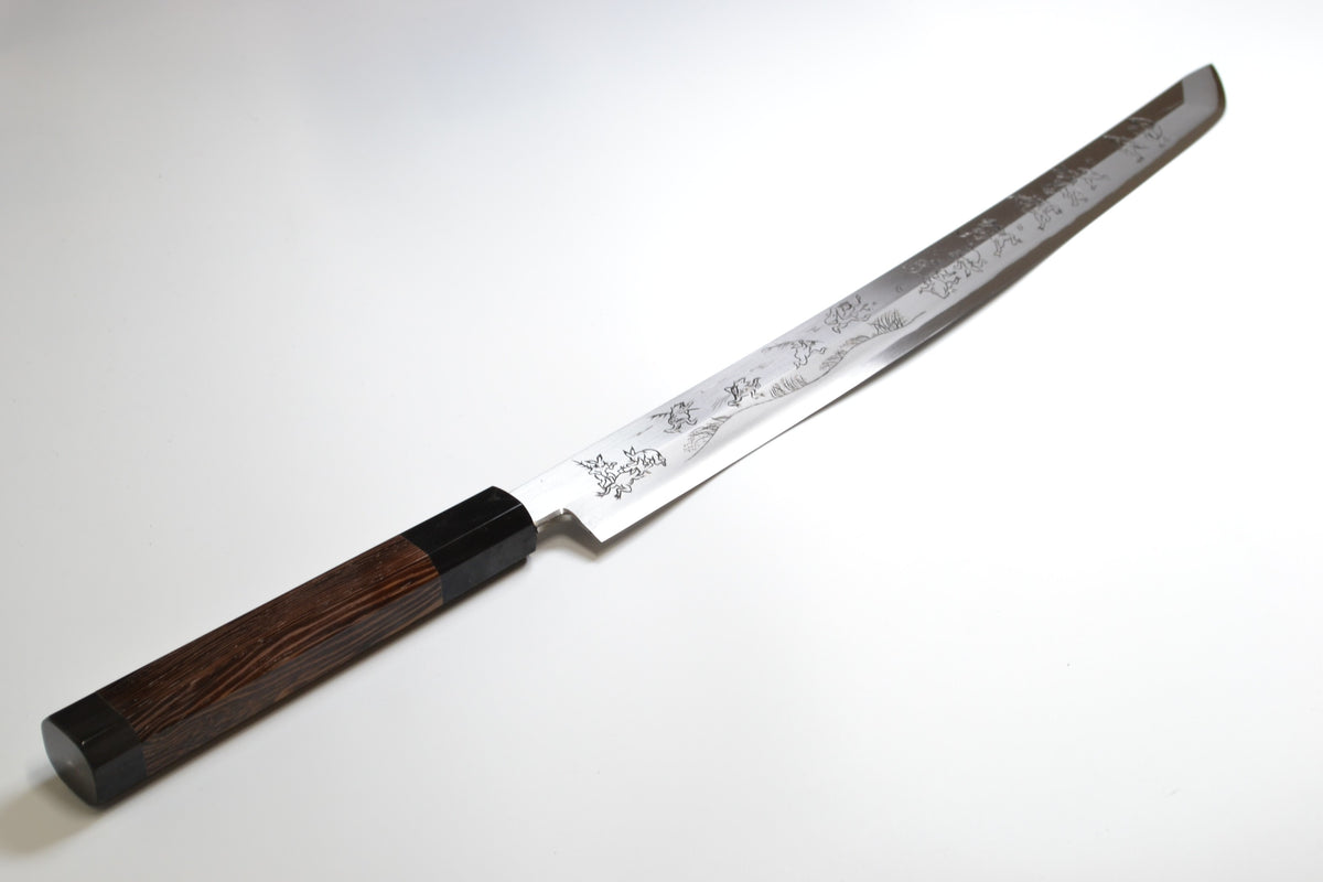 [PRE-ORDER] Michiko Kubota Engraved Yanagiba 330mm — Chōjū giga