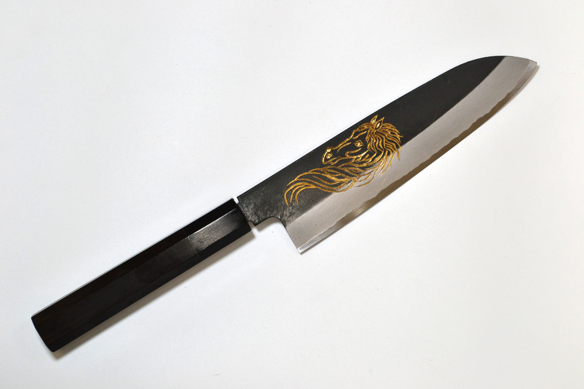 [PRE-ORDER] Michiko Kubota Engraved Santoku 180mm — Celestial Horse