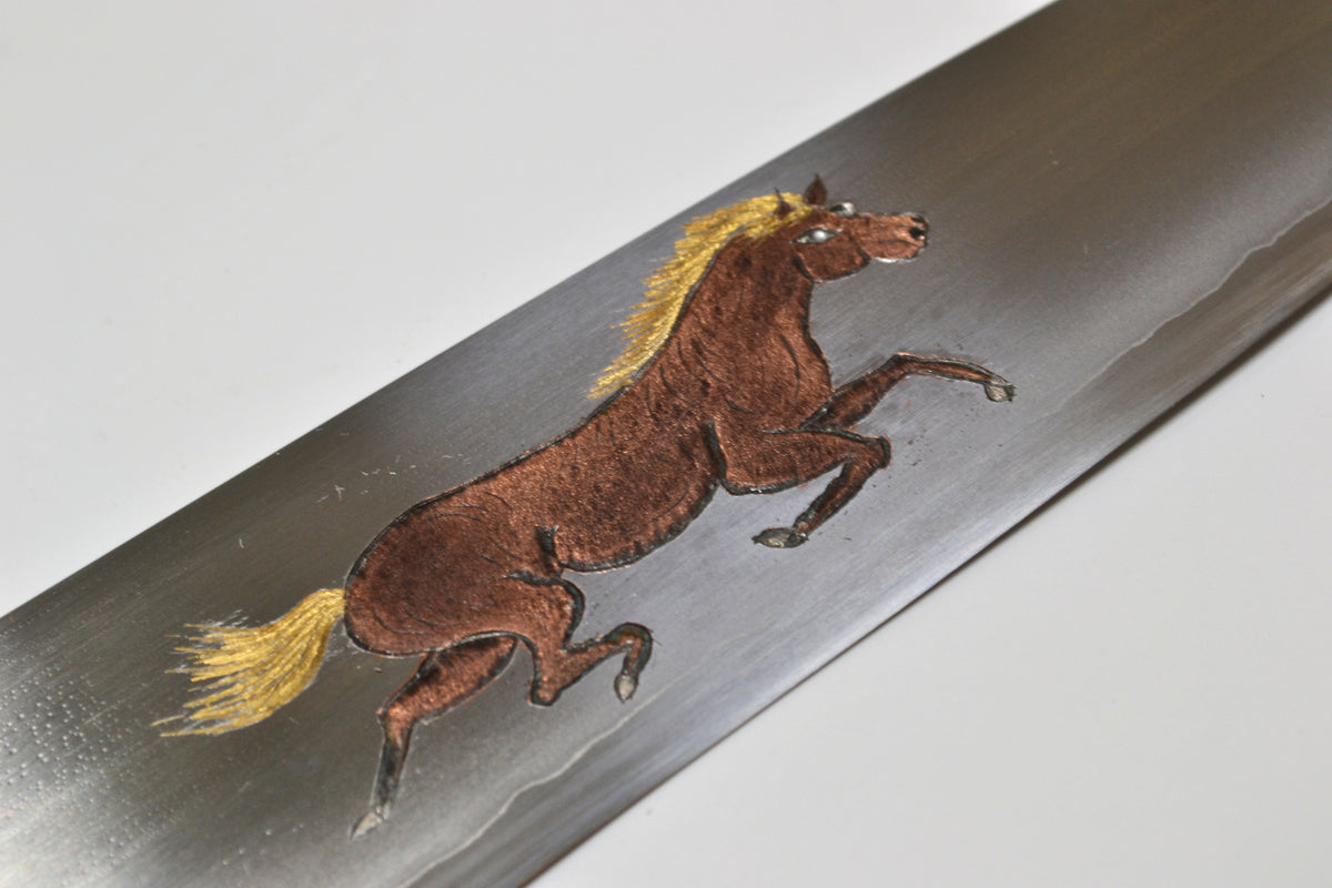 [PRE-ORDER] Michiko Kubota Engraved Gyuto 210mm — Galloping Horse