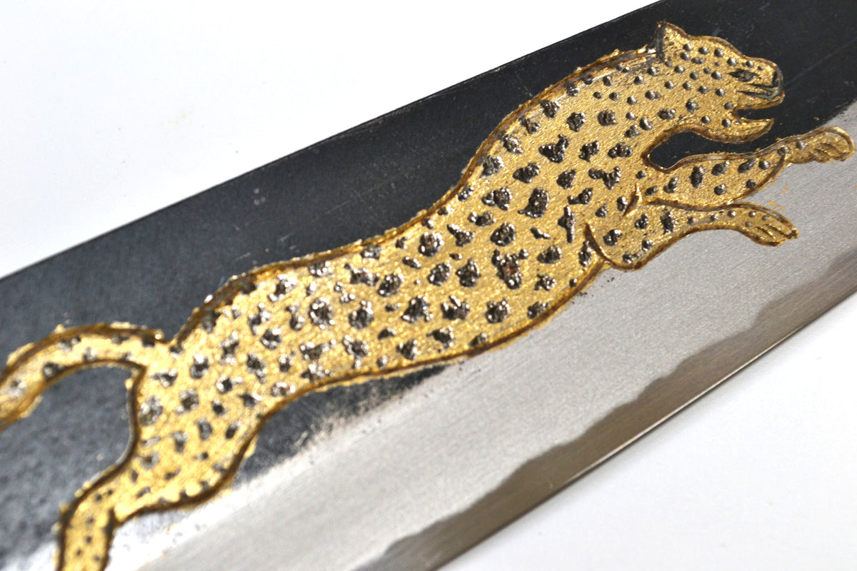 [PRE-ORDER] Michiko Kubota Engraved Gyuto 210mm — Dashing Cheetah