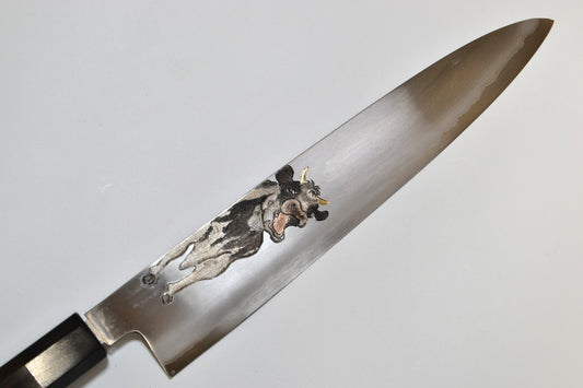 [PRE-ORDER] Michiko Kubota Engraved Gyuto 240mm — Dairy Cow