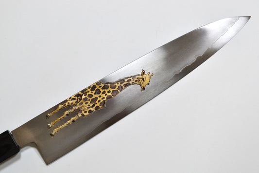 [PRE-ORDER] Michiko Kubota Engraved Gyuto 240mm — Giraffe